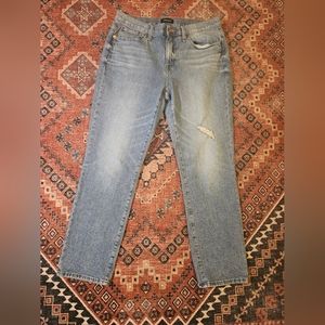 J Crew slim broken in boyfriend jeans, size 29